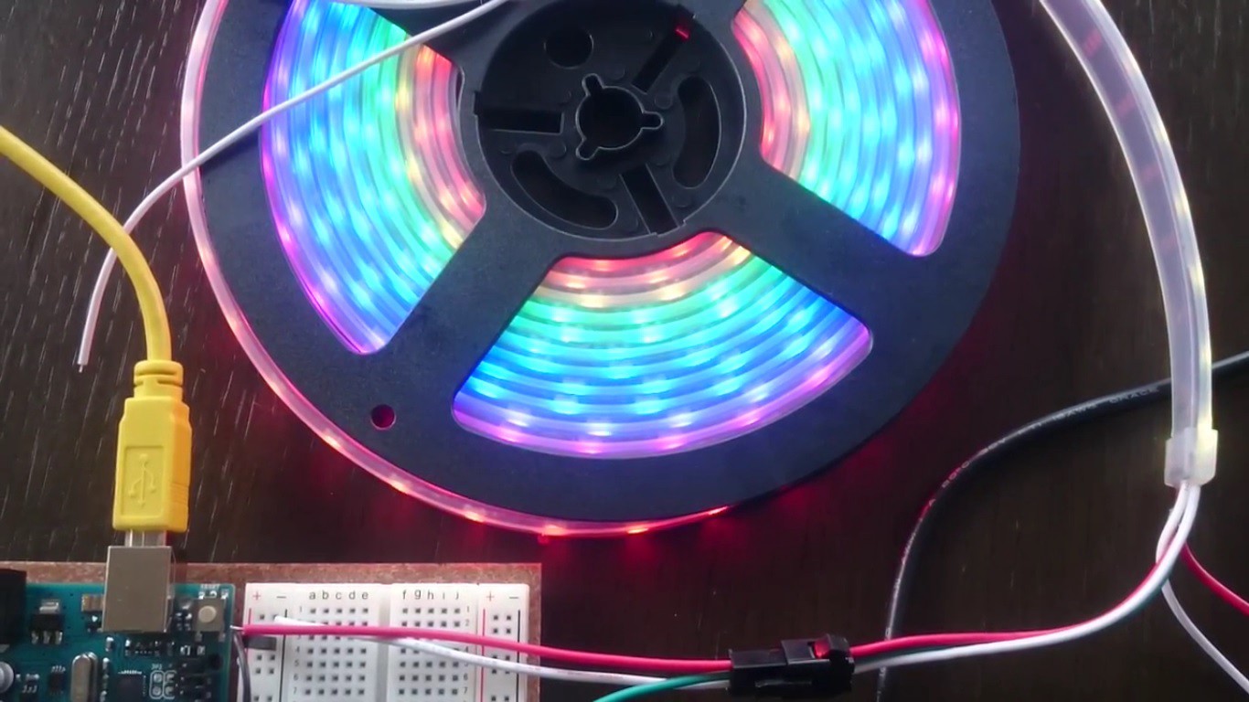 header image of a reel of LEDs